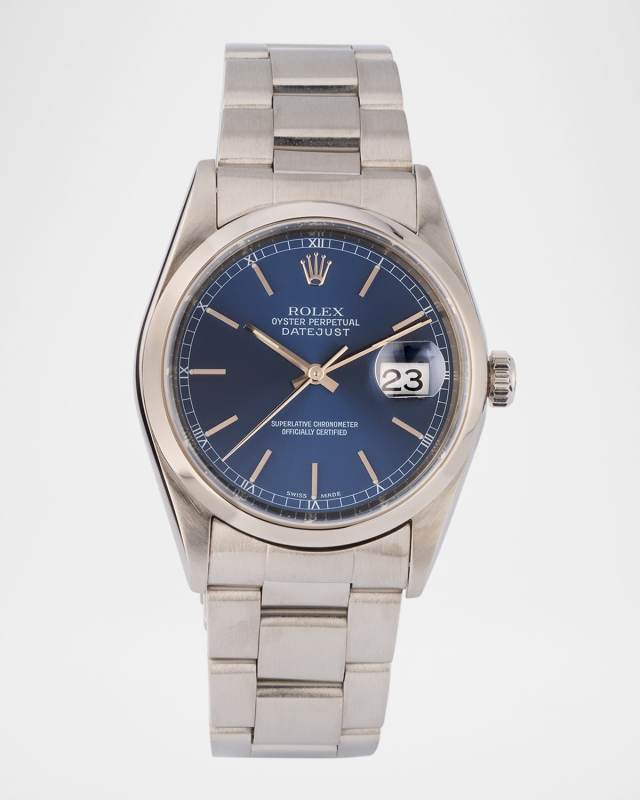 Rolex Stainless Steel Datejust 36mm Vintage 1998 Watch